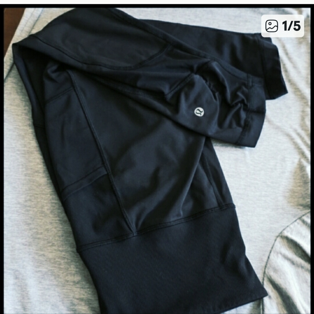 lululemon athletica Black Bike Leggins
